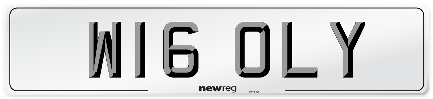 W16 OLY Number Plate from New Reg